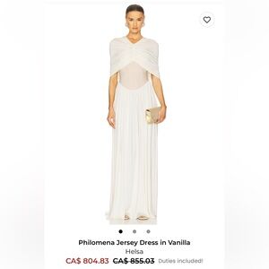 Helsa Philomena Maxi Dress in Vanilla